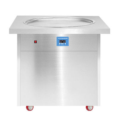 Одноквартирный Pan Thai Instant Fry Ice Cream Roll Machine Рефрижерант R404A / R410A