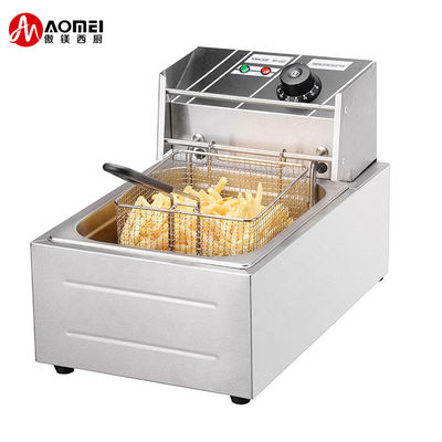 Коммерческое кухонное оборудование Электрическая Fryer Machine с производительностью в 265x410x290mm Размер
