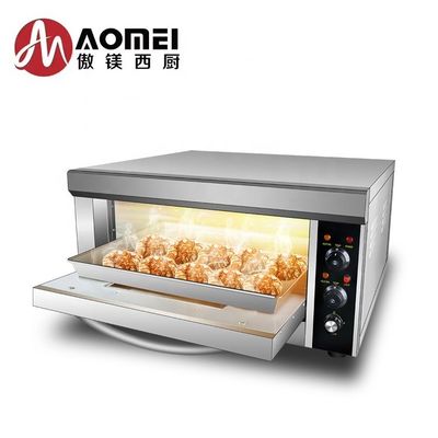 Коммерческая электрическая печь для пекарни с 1 слоем и 1 подносом 850x620x450 мм