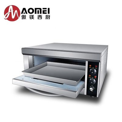 Коммерческая электрическая печь для пекарни с 1 слоем и 1 подносом 850x620x450 мм