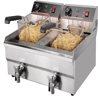 610x570x360 мм Тяжелая электрическая картофельная чипсы Fryer Machine с вкладками Упаковка Размер 690 * 590 * 450 мм