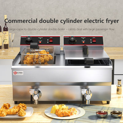 Нержавеющая сталь Электрическая картофельная чипсы Fryer Machine с контролем температуры и крышка 13L