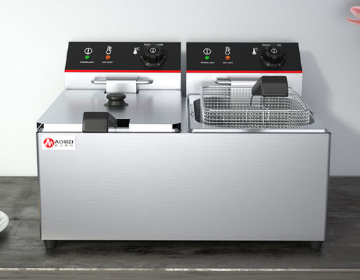 Поддержка OEM 6L 6L электрических фритюр для мультифункциональной продовольственной жарки в коммерческих кухнях