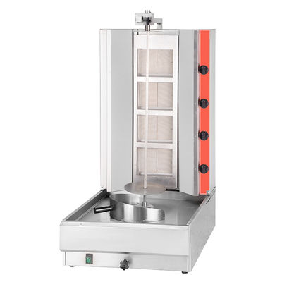Газовая напряженность Нержавеющая сталь Doner Kebab Grill Machine для ресторана Shawarma Тостер