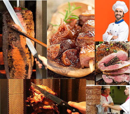 Газовая напряженность Нержавеющая сталь Doner Kebab Grill Machine для ресторана Shawarma Тостер