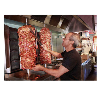 Газовая напряженность Нержавеющая сталь Doner Kebab Grill Machine для ресторана Shawarma Тостер