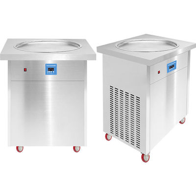 Одноквартирный Pan Thai Instant Fry Ice Cream Roll Machine Рефрижерант R404A / R410A
