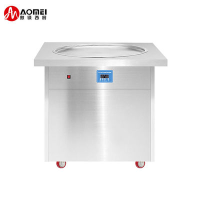 Одноквартирный Pan Thai Instant Fry Ice Cream Roll Machine Рефрижерант R404A / R410A