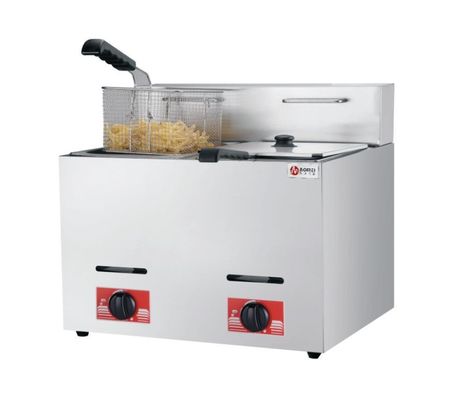 Газовая 6L 6L коммерческая нержавеющая сталь 2 резервуара Lpg Deep Fryer для быстрой приготовления пищи