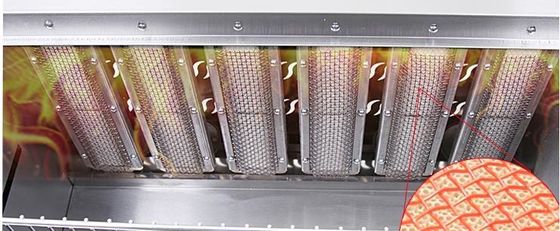 6 Горящий газовый инфракрасный саламандр Грилл Печь подъемник для пищевой промышленности