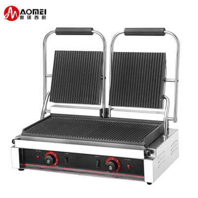 Коммерческий непримечательный Panini Press Sandwich Maker Grill для кухни Готовить Выпекание BBQ