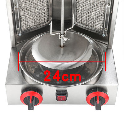Автоматический вращающийся газовый тип LPG/NG Doner Kebab Machine Chicken Shawarma Grill Machine