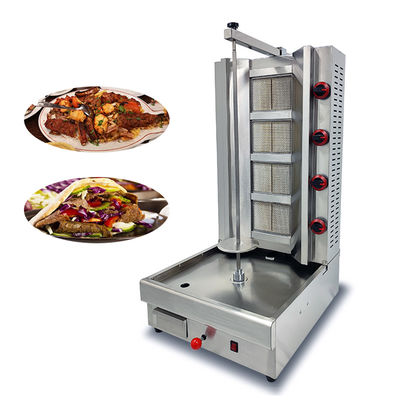 Устойчивый PG-04 Коммерческий 4-горелка Doner Kebab Machine Газовая машина для ресторана Shawarma