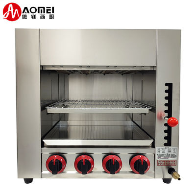Нержавеющая сталь счетчик верхний газ Саламандерная машина с 890 * 320 * 380 мм внутреннего размера