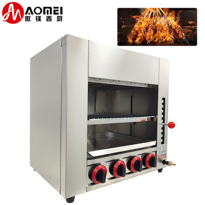 Нержавеющая сталь счетчик верхний газ Саламандерная машина с 890 * 320 * 380 мм внутреннего размера