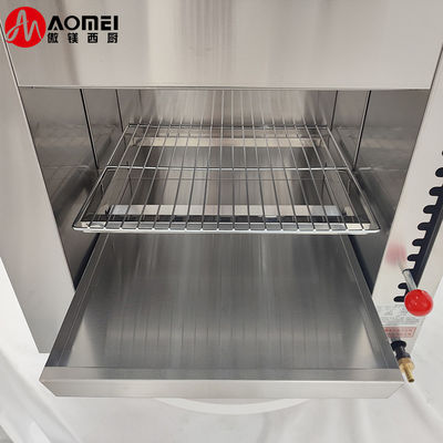 Нержавеющая сталь счетчик верхний газ Саламандерная машина с 890 * 320 * 380 мм внутреннего размера