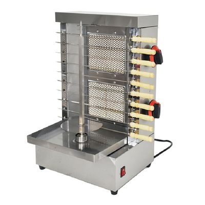 Газовая машина для швармы 2 горелки Куриный пончик кебаб Барбекю Грилл Скиверс Мастер для наружного использования