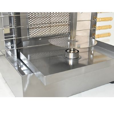 Газовая машина для швармы 2 горелки Куриный пончик кебаб Барбекю Грилл Скиверс Мастер для наружного использования