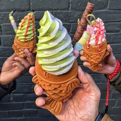 Серебряный 350x500x200 Самый популярный персонализированный Тайяки открытый рот рыбный вафли