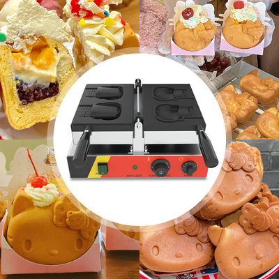 110v 220v AM-02CO Непривязчивая кастрюля в форме животного Hello Kitty мороженое вафли конусная машина