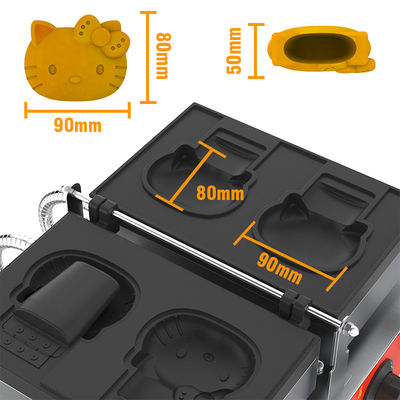 110v 220v AM-02CO Непривязчивая кастрюля в форме животного Hello Kitty мороженое вафли конусная машина